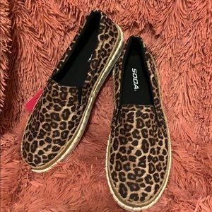 Soda Leopard Slip-ons - Size 10 - NWT